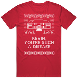 Such A Disease Quote Home Alone Ugly Christmas Sweater Funny Holiday Gift Mens Soft Cotton Tee T Shirt