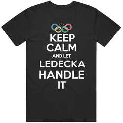 Ester Ledecka Czech Republic Keep Calm Let Them Handle It Pyeongchang 2018 Fan Mens Soft Cotton Tee T Shirt
