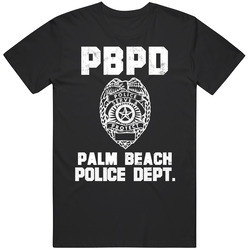 Palm Beach Florida Police Department Dept Pbpd Officer Custom Usa City Mens Soft Cotton Tee T Shirt