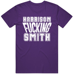 Fcking Harrison Smith Minnesota Football Team Favorite Player Fan Mens Soft Cotton Tee T Shirt