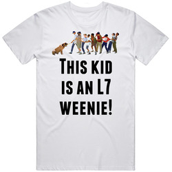 This Kid Is An L7 Weenie! The Sandlot Baseball Movie Fan Mens Soft Cotton Tee T Shirt