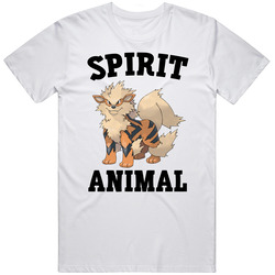 Arcanine Is My Spirit Animal Mens Soft Cotton Tee T Shirt