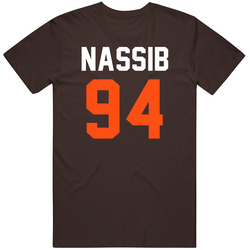 Jersey Back Carl Nassib Cleveland Football Team Fan For Brown Mens Soft Cotton Tee T Shirt