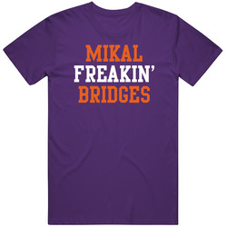 Mikal Freakin Bridges Basketball Player Sports Fan Mens Soft Cotton Tee T Shirt