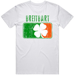 Breitbart Distressed St Patricks Day Last Name Mens Soft Cotton Tee T Shirt