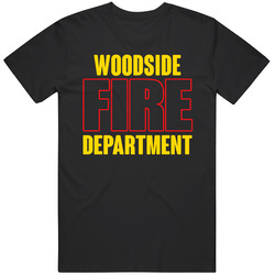 Woodside Fire Department Personalized City Mens Soft Cotton Tee T Shirt