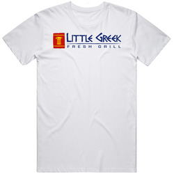 Little Greek Fresh Grill Dallas Restaurant Mens Soft Cotton Tee T Shirt