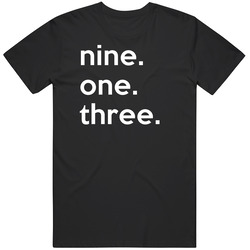 Kansas 913 Tending Area Code Pride Mens Soft Cotton Tee T Shirt