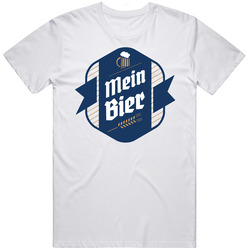 Mein Beer Cool Brewery Retro Brew Logo Mens Soft Cotton Tee T Shirt