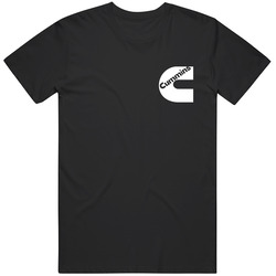 Cummins Pocket Position Logo Standard Adult Black T- S To 5xl Vintage Cotton Tee Classic Mens Soft Cotton Tee T Shirt