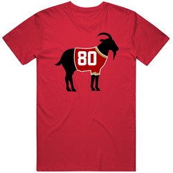 Jerry Rice Goat Greatest Of All Time San Francisco Football Player Fan Mens Soft Cotton Tee T Shirt