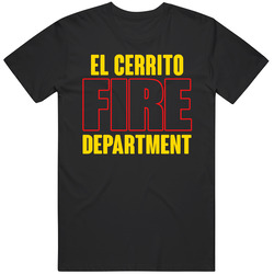 El Cerrito Fire Department Personalized City Mens Soft Cotton Tee T Shirt