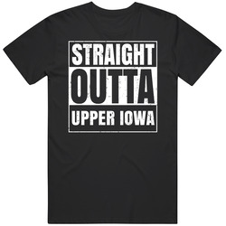 Upper Iowa Ia University College Straight Outta Graduation Parody Fan Mens Soft Cotton Tee T Shirt