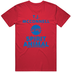 T.j. Mcconnell Is My Spirit Animal Philadelphia Basketball Mens Soft Cotton Tee T Shirt