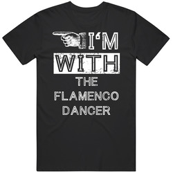 Im With Flamenco Dancer Stupid Cool Couple Costume Halloween Mens Soft Cotton Tee T Shirt