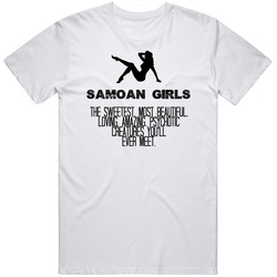 Samoan Girls Beautiful Creatures Essential Nationality Mens Soft Cotton Tee T Shirt