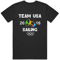 Usa Sailing Team Rio 2016 Olympic Games Sport Mens Soft Cotton Tee T Shirt