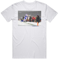 Josh Allen Snow Game Sports Fan Mens Soft Cotton Tee T Shirt