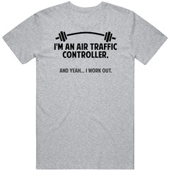 Air Traffic Controller Funny Workout Personalized Mens Soft Cotton Tee T Shirt