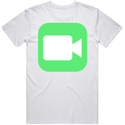 Facetime Mobile App Icon Logo Mens Soft Cotton Tee T Shirt