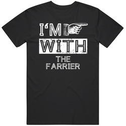 Im With The Farrier Right Occupation Mens Soft Cotton Tee T Shirt