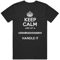 Keep Calm And Let A Physical Therapy Assistant Handle It Occupation Mens Soft Cotton Tee T Shirt
