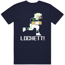 Tyler Lockett # 16 Tecmo Bowl Seattle Football Athlete Fan Mens Soft Cotton Tee T Shirt