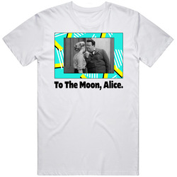 To The Moon, Alice The Honeymooners Tv Series Fan Mens Soft Cotton Tee T Shirt