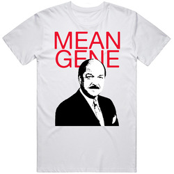 Mean Gene Okerlund Wrestling Legend Fan Tribute Mens Soft Cotton Tee T Shirt