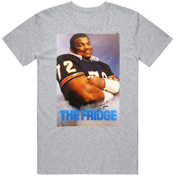 William The Fridge Perry Chicago Football Legend Worn Look Mens Soft Cotton Tee T Shirt