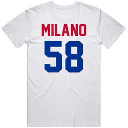 Jersey Back Matt Milano Buffalo Football Team Fan For White Mens Soft Cotton Tee T Shirt