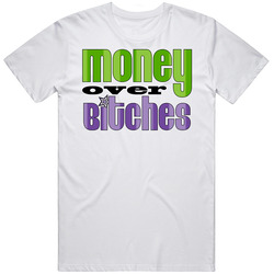 Money Over Bitches Mens Soft Cotton Tee T Shirt