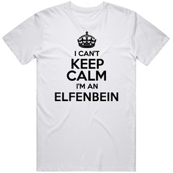 Elfenbein I Cant Keep Calm Parody Mens Soft Cotton Tee T Shirt