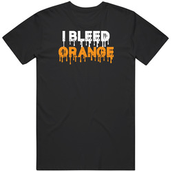I Bleed Orange Bitcoin Mens Soft Cotton Tee T Shirt