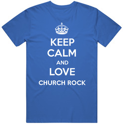 Keep Calm And Love Church Rock City Parody Mens Soft Cotton Tee T Shirt
