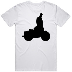 Motaur Half Man Half Motorcycle Mascot Silhouette Mens Soft Cotton Tee T Shirt