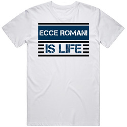 Ecce Romani Is Life Favorite Book Novel Mens Soft Cotton Tee T Shirt
