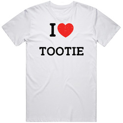 I Love Heart Tootie First Name Worn Look Mens Soft Cotton Tee T Shirt