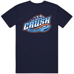Colorado Crush Arena Football League Team Fan Logo Mens Soft Cotton Tee T Shirt