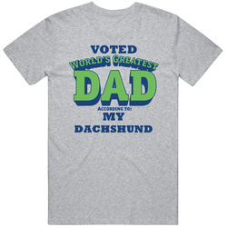World's Greatest Dachshund Dad Dog Mens Soft Cotton Tee T Shirt
