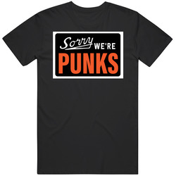 Sorry We're Punks Counter Culture Mens Soft Cotton Tee T Shirt