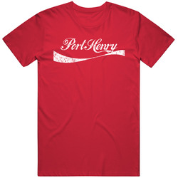 Port Henry New York Cola Parody City Cool Worn Look Mens Soft Cotton Tee T Shirt