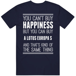 Buy A Lotus Europa S Happiness Car Lover Mens Soft Cotton Tee T Shirt