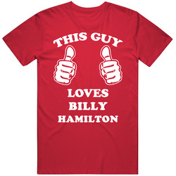 Billy Hamilton Sports This Guy Loves Mens Soft Cotton Tee T Shirt