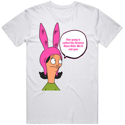 Broken Glass Kids Bobs Burgers Lousie Mens Soft Cotton Tee T Shirt