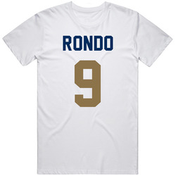 Rajon Rondo Jersey Back New Orleans Basketball Team Fan For White Mens Soft Cotton Tee T Shirt