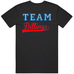 Team Billings Custom Graphic Sports Last Name Family Reunion Mens Soft Cotton Tee T Shirt
