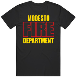 Modesto Fire Department Personalized City Mens Soft Cotton Tee T Shirt