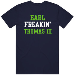 Earl Freakin' Thomas Iii Seattle Football Player Cool Fan Mens Soft Cotton Tee T Shirt
