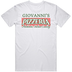 Giovanni's Pizzeria Personalized Name Italian Theme Mens Soft Cotton Tee T Shirt